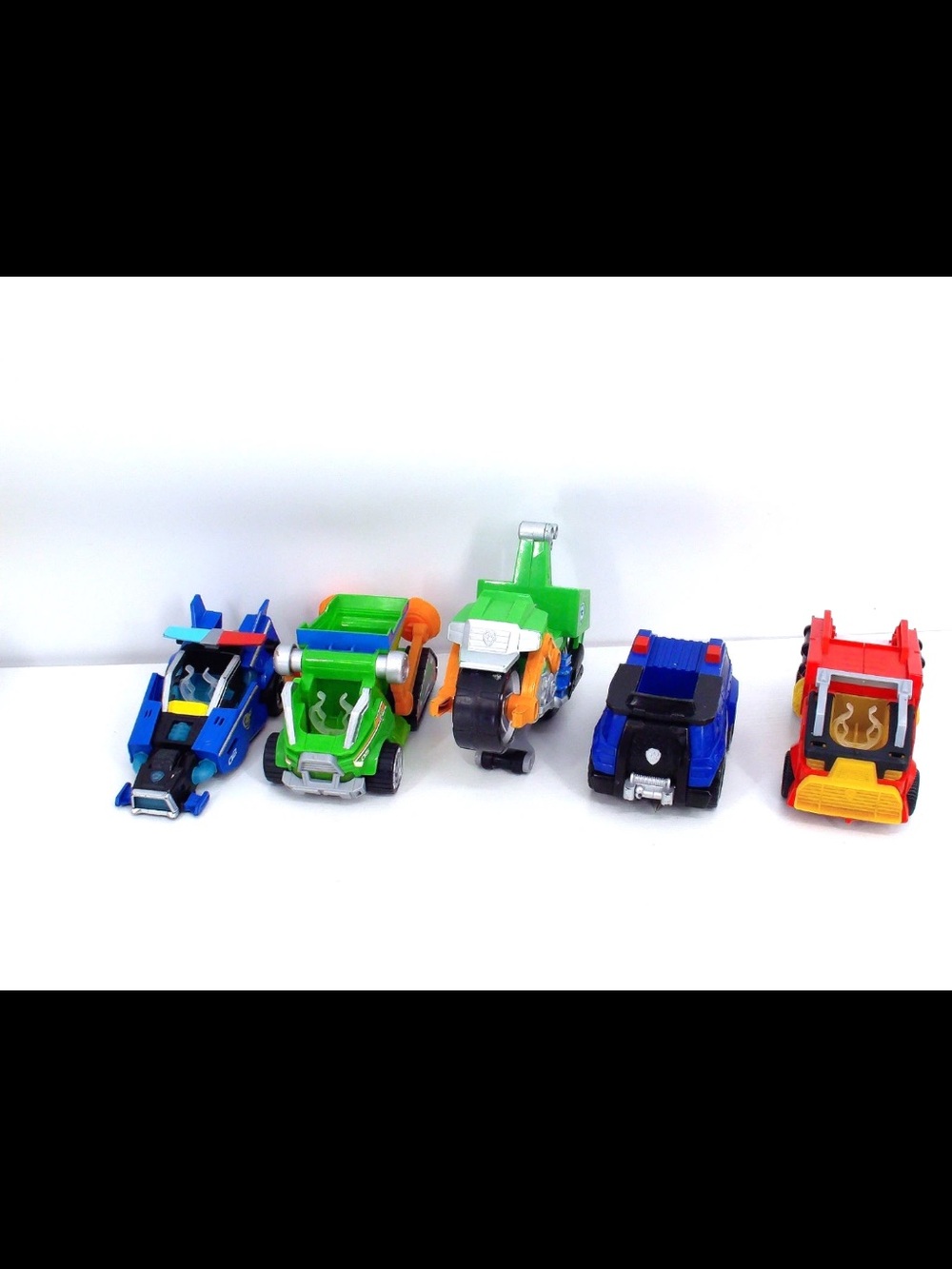 Lot of 5 PAW Patrol The Mighty Movie Toy Car Some Lights, Sounds & Figures Works